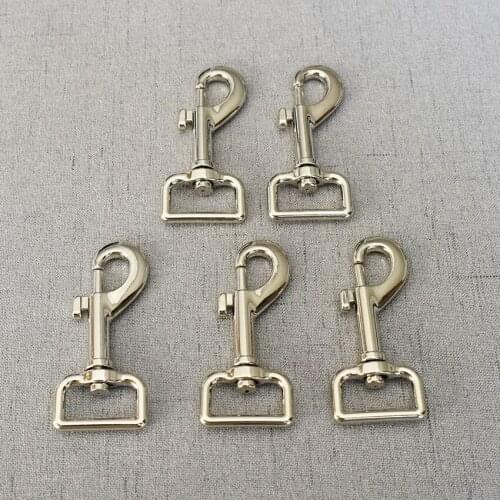 50 Pieces 25mm Silver Alloy Buckle Rectangle Shape Climbing Chain Gift Practical Key Ring Safe Clasps