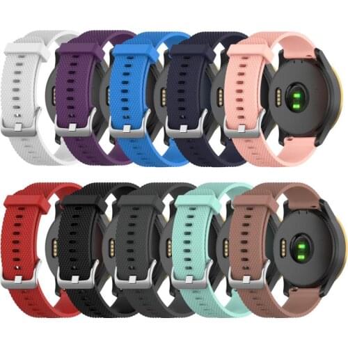 20mm Solid Color Silicone Watch Band For Garmin Venu Smart Watch For Garmin Venu Bracelet Band Strap