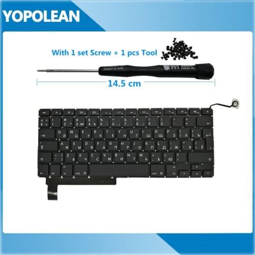 New EU Russian Replacement Keyboard with Screw & Tool For Macbook Pro 15" A1286 2009 2010 2011 2012