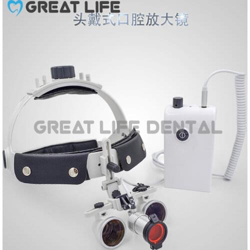 2.5x 3.0x 3.5x Led Medical Dental Headlamp Dental Magnifying Glasses Loupe Surgical Headlamp Headlight Dental Glasses Loupes