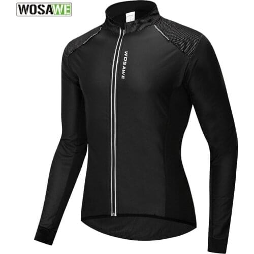 WOSAWE Cycling Jacket Men Women Winter Windproof Warm Fleece Windbreaker Road Mountain Bike Bicycle Jacket Cycling Clothing