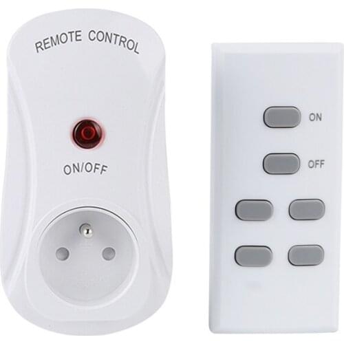 ESPLENTY Remote Control Outlet Switch Smart Plug France Standard (1 Socket+1 Remote)