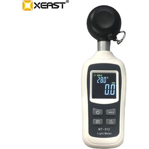 XEAST MT-912 Mini Digital Light Meter Lux/FC Meter Automatic Luminometer Photometer Free shipping 0 ~ 200 K Lux 0 ~ 20KFc