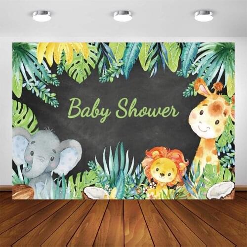 Yeele Jungle Forest Wild One Animal Safari Party Newborn Baby Shower Birthday Backdrop Custom Photography Background Photo Shoot