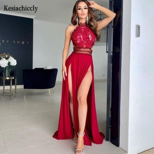 Kesiachiccly Summer Long Dress Backless Split Cut out Sleeveless Elastic Bodycon Maxi Dress Sexy Club Dresses for Women 2021