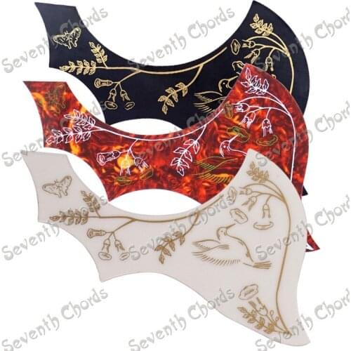 1 Pcs Left Handed Hummingbird Flower Decorative pattern Acoustic Guitar Pickguard Pick Guard Anti-scratch Plate