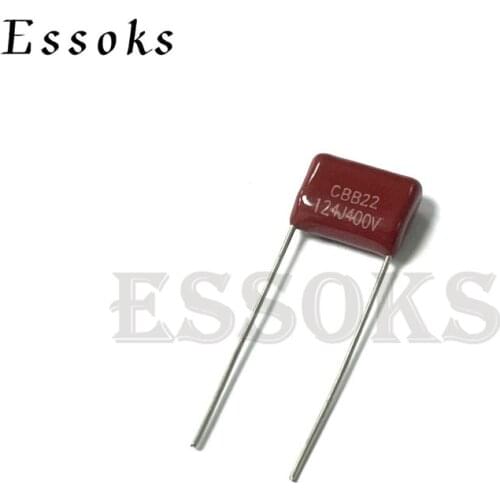 10PCS 400V124J 0.12UF Pitch 10mm 120NF 400V 124 124J CBB Polypropylene film capacitor