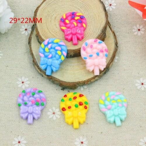 15pcs/lot mix colors resin candy in solid color for kids hair phonecase DIY resin cabochons accessories