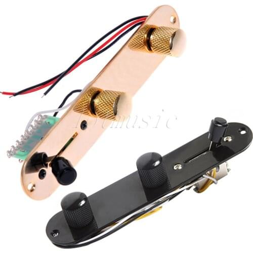2 Set Prewired Control Plate 3 Way Switch For Fender Tele Guitar replacement