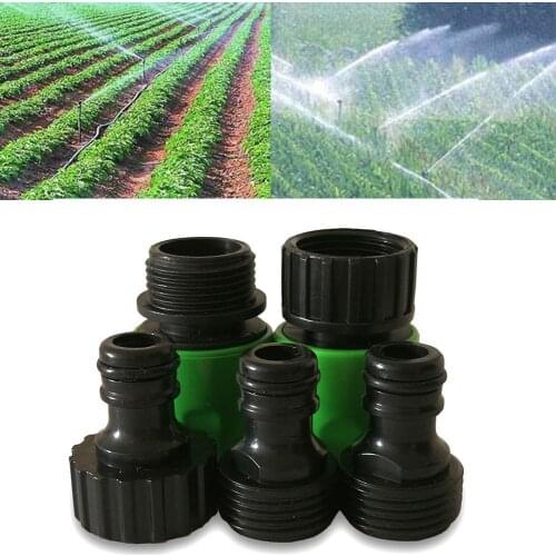 5PCS/Set 3/4 inch Plastic Hose Connector Garden Plastic Tap Tool Irrigation Garden Connection Adapter Connector Quick Suppl D1K3