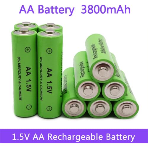 Daweikala AA battery 3800 1.5 V Quanlity Rechargeable battery AA 3800mAh NI-MH 1.5V Rechargeable Battery
