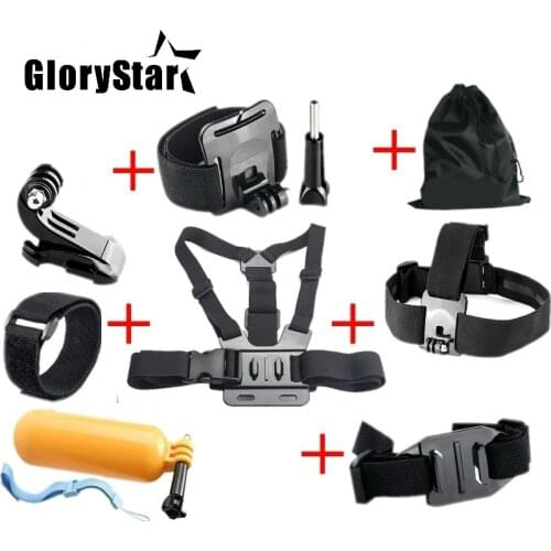 GloryStar Action Cam Accessories Chest Head Strap Floating Bobber Mount for gopro osmo XiaoYi SJCAM SJ SJ7 Star SJ6