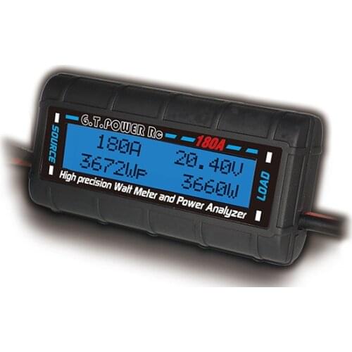 DC Voltage Current Power Analyzer 180A RC High Precision Power tester Watt Meter with Backlight LCD