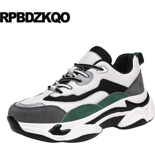 Embroidery Floral Mesh Black And White Women Flower Muffin Sneakers Breathable Creepers Platform Shoes Trainers 5 Thick Sole