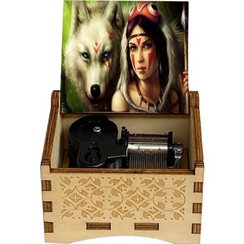 Wooden Music Box anime fans Music Box childrens toys birthday gifts Halloween Christmas Music Box for Daughter and Son Holiday