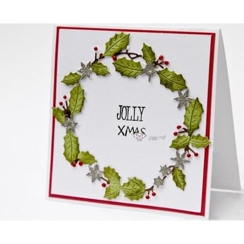 New Berry leaf garland ring Metal Cutting Dies Stencils DIY Scrapbooking Paper/photo Cards Embossing Dies