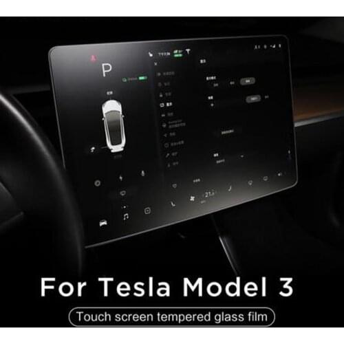 For Tesla Model 3 15" Center Control Touchscreen Car Navigation Touch Screen Protector, P50 P65 P80 P80D 9H Tempered Glass