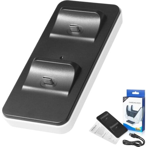 Pohiks Dual Charger Dock Stand Wireless Controller Charging Station Dock Station Stand Charger Holder Suitable for PS5 Gamepad