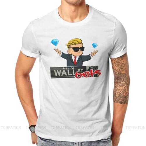 Diamond in Hands Classic Wallstreetbets Stock and Option Trading T Shirt Vintage Plus size Crewneck TShirt Top sell Mens Tops