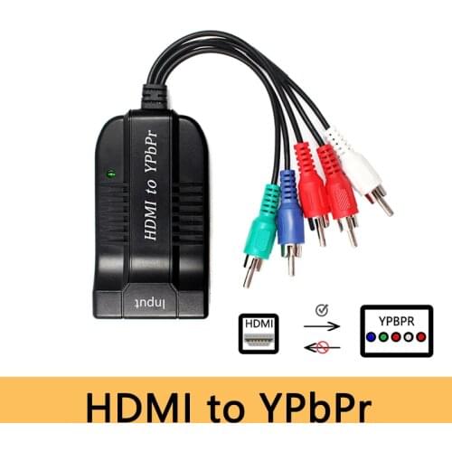 HDMI to RGB Component YpbPr 5RCA R/L Audio Female to Male Scaler Video Converter Adapter 1080P for HD TV PS3