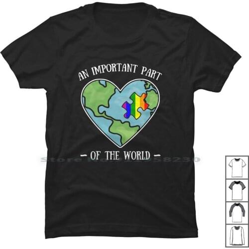 Lgbt An Important Part Of The World T Shirt T Shirt 100% Cotton Important World Port Part Tan Art Ant Hi