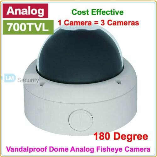 Lihmsek 180 Degree Fisheye Lens CCTV Camera 700TVL Sony CCD Fish-eye Video Dome Camera for indoor internal inside use