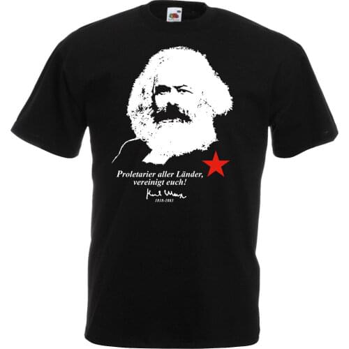 KARL MARX Proletarier mens t shirts fashion 2018 hip hop t shirts