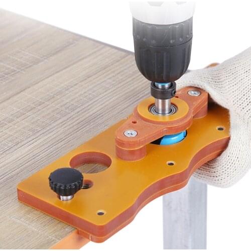 New 35MM Hinge Hole Locator, Cup Hinge Clamp Drilling Guide, High Speed And Low Friction Torque Woodworking Tools