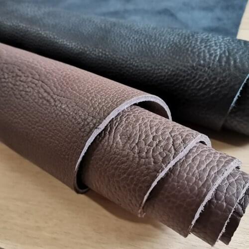 First Layer Cowhide Full Grain Leather Elephant Pattern Cushion Sofa Backpack Thick Soft Leather Handmade DIY Thick Soft Leather