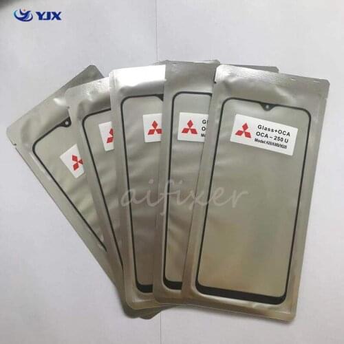 5pc Front Glass with OCA Glue 2in1 For Samsung Galaxy j8+ J4+ J6 A10S A20S A21 A21S M10 M20 A7 Touch Panel Repair Replacement