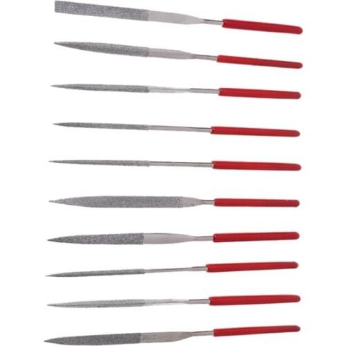 10Pcs/set 140mm Needle Files Jeweler Diamond Carving Craft Tool Metal Glass Stone M04 dropship