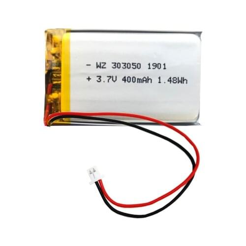 3.7v polymer battery 303060 303060 400mAh conversion