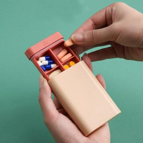 Portable Medicine Pill Box Small Travel Medicine Case Container Pill Storage Boxes Pillbox Medical Kit Organizer