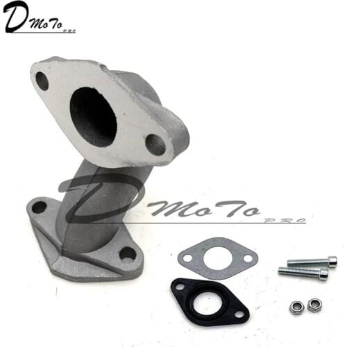 PZ19 19MM Carburator Intake Pipe Manifold with Gasket Screw Kit For 50 70 90 110 125cc Pit Dirt Bike ATV Quad Z50