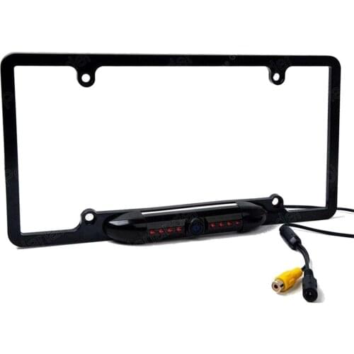 USA Canada Car License Plate Frame Rear View Rearview Camera Universal 8 LEDNight Vision Camera 135 degree