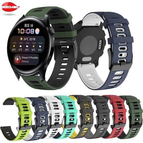 Soft Silicone Strap For Huawei GT 2 Pro/GT2 46/42mm Smart Bracelet For Huawei Watch 3 / Pro Sport Watch Band 20mm 22mm Wristband