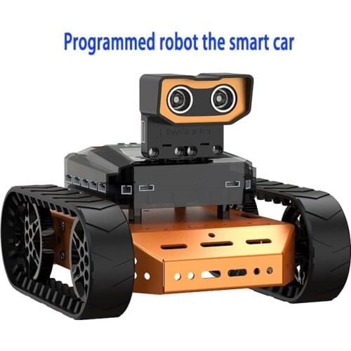 Newest Microbit programmed robot QDEE/entry-level intelligent car/voice recognition/line patrol obstacle avoidance