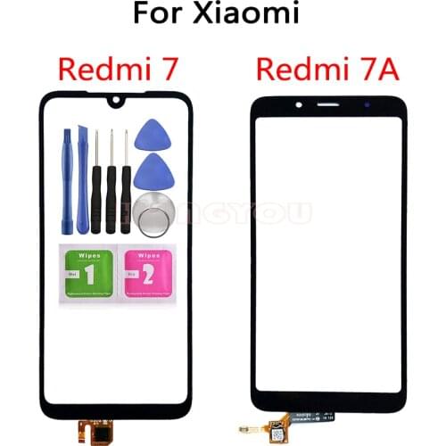 Touch Screen Sensor LCD Display Digitizer Front Outer Glass Front Panel For Xiaomi Redmi 7 7A