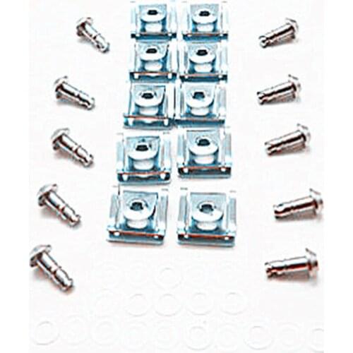10Sets Motorcycle 17mm Race Fairing Fastener 1/4 Turn Bolts