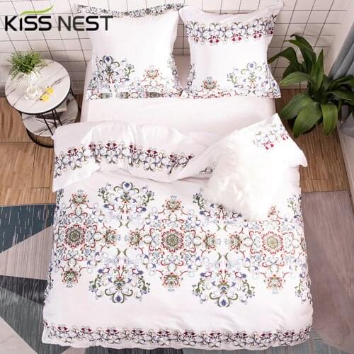 100% Cotton Bedding Set Luxury Duvet Cover 240x220 Pillowcases 50x75x2 bed comforter set Nordic style
