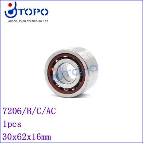 30*62*16 Angular contact ball bearing7206 B/C/AC