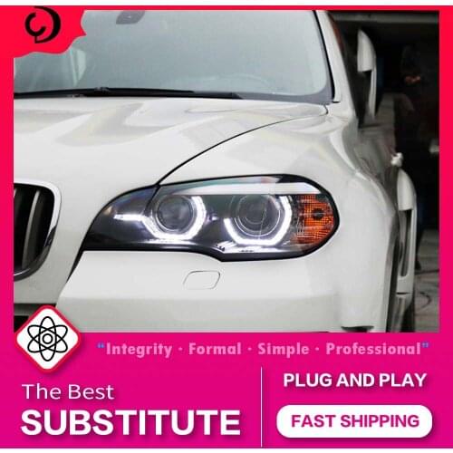 AKD Car Styling Headlights for BMW X5 2007-2013 E70 LED Headlight DRL Head Lamp Led Projector Automotive Accessories