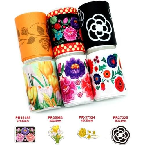 Free shipping 50 yard per size cartoon ribbon printed grosgrain ribbon 36640