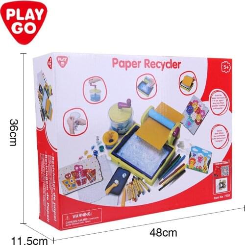 Paper machine boys and girls hand DIY make creative paper childrens family toys