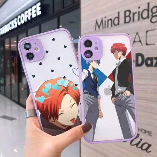 Karma akabane assasination classroom Phone Case For iPhone 12 11 Mini Pro XR XS Max 7 8 Plus X Matte transparent