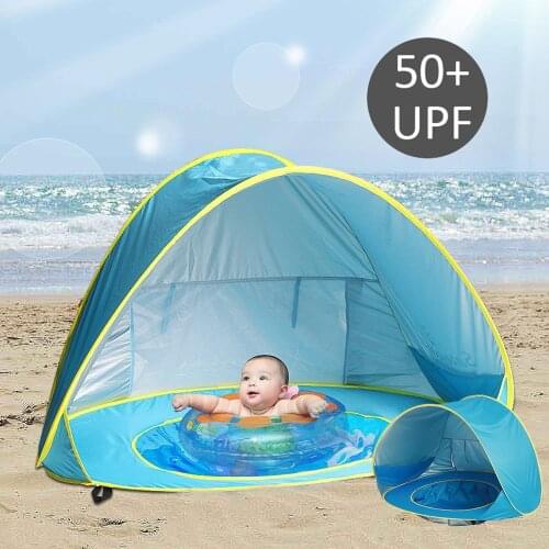 Uv-protecting Sunshelter Childrens Tent Beach Kids Tent Tipi Waterproof Dry Pool Ball Pool Childrens House Baby Beach Tents