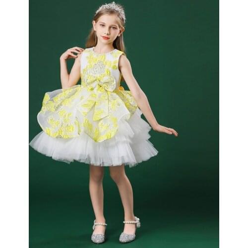 Kids Dress for Girls Summer Dresses for Party and Wedding Christmas Clothing Princess Flower Tutu Dress Children Prom Ball Gown