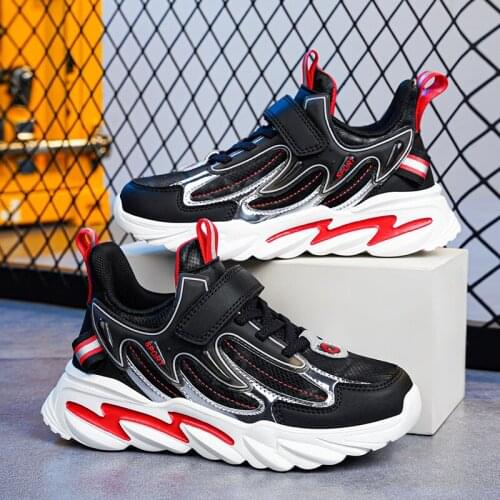 Autumn Fashion Childrens Outdoor Sports Shoes Boys Running Walking Shoes Breathable Soft Sole Casual Light Sneakers Shoes