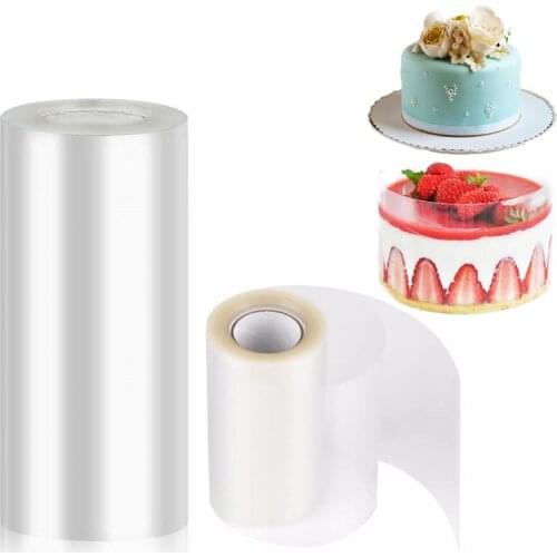 8/10cm Transparent Clear Mousse Surrounding Edges Wrapping Tape For Baking Cake Collar Roll Packing DIY Cake Decorating Tools