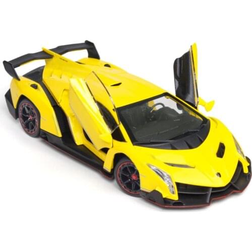 High simulation Hot scale 1:24 wheels diecast super sport car metal model germany bull logo Lambor Veneno vehicle toy collection